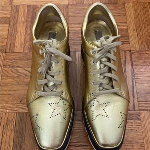 Stella McCartney Platform Gold Wedge Sneaker!!